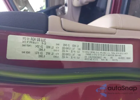 2017 Jeep Grand Cherokee Laredo 4X4 from USA, damaged, VIN 1C4RJFAG9HC684317